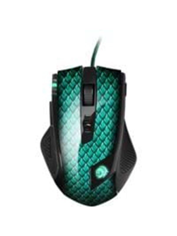 Sharkoon Drakonia - Green - Mus - Laser - 11 knapper -