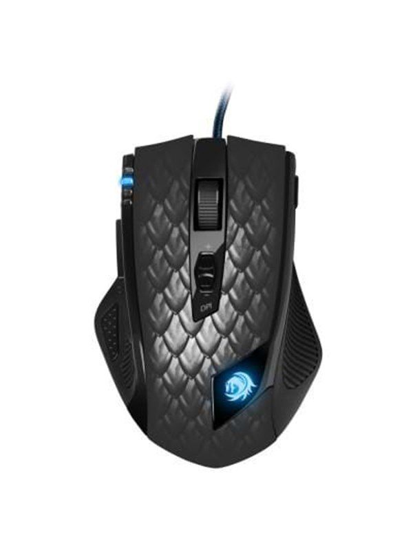Sharkoon Drakonia - Black - Mus - Laser - 11 knapper - Sort