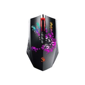 A4Tech Bloody Gaming A60 - Gaming Mus - Optisk - 8 knapper - Sort med RGB lys