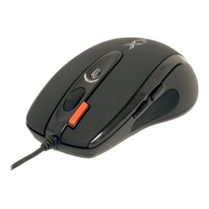 A4Tech EVO XGame Laser Oscar X750 Extra Fire - Gaming Mus - Laser - 7 knapper - Sort