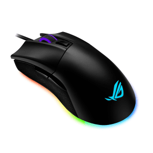 ASUS ROG Gladius II Origin - Gaming Mus - Optisk - 5 knapper - Sort med RGB lys
