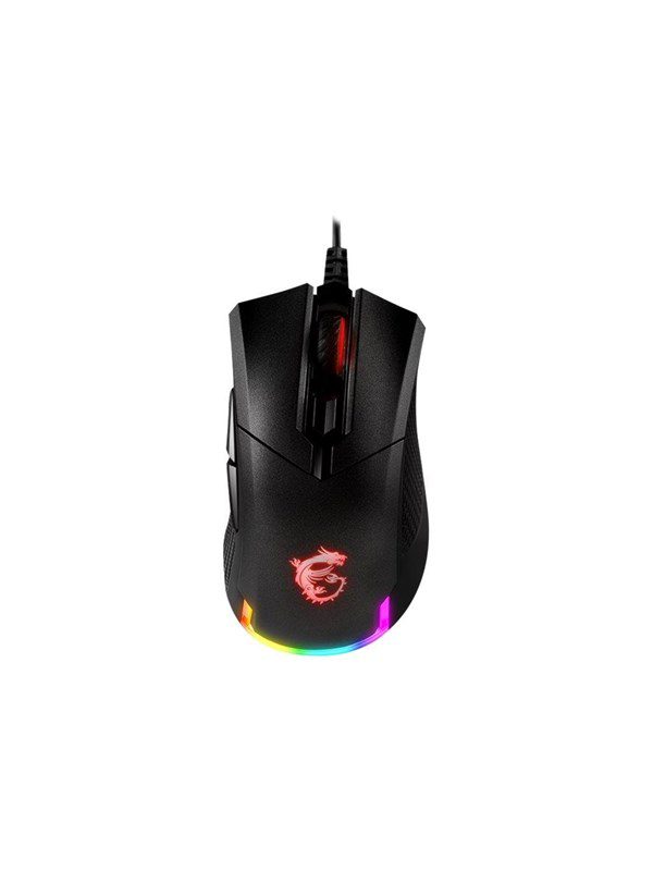 MSI Clutch GM50 - Gaming Mus - Optisk - 6 knapper - Sort med RGB lys