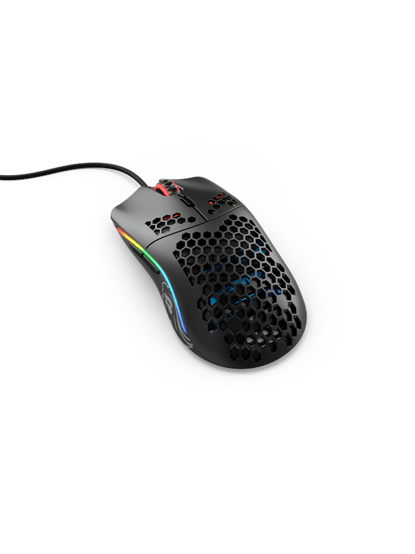 Glorious Model O - Matte Black - Gaming Mus - Optisk - 6 knapper - Sort med RGB lys