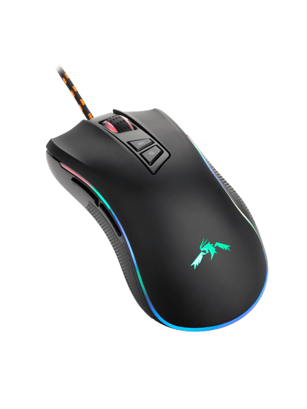 DUTZO KirÄ RGB - Gaming Mus - Optisk - 7 knapper - Sort