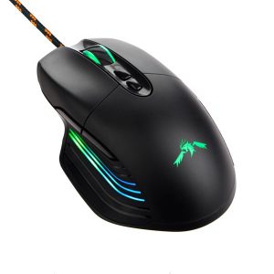 DUTZO Senshi RGB - Gaming Mus - Optisk - 7 knapper - Sort