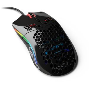 Glorious Model O- (Small) - Glossy Black - Gaming Mus - Optisk - 6 knapper - Sort med RGB lys