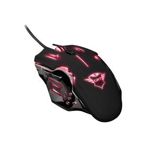 Trust GXT 108 Rava Illuminated Gaming - Mus - Optisk - 6 knapper - Grå