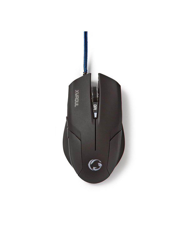 Nedis Xyaqul - Mus - Optisk - 6 knapper - Sort