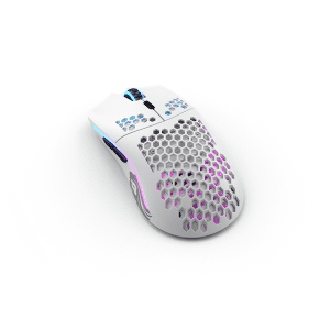 Glorious Model O Wireless - Matte White - Gaming Mus - Optisk - 6 knapper - Hvid med RGB-LED lys