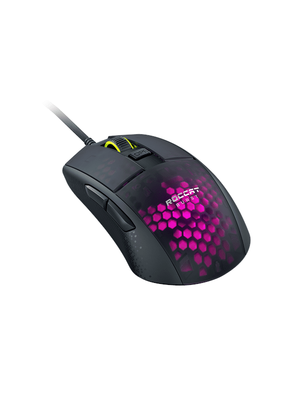 ROCCAT Burst Pro - Gaming Mus - Optisk - 6 knapper - Sort med RGB lys