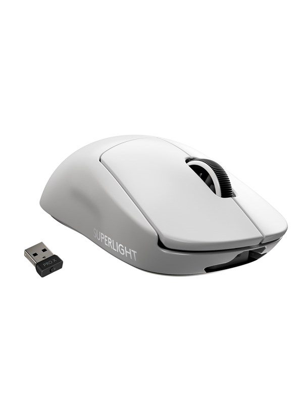 Logitech G PRO X SUPERLIGHT - White - Gaming Mus - Optisk - 5 knapper - Hvid