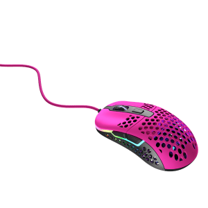 Xtrfy M42 RGB - Pink - Gaming Mus - Optisk - 6 knapper - Pink med RGB