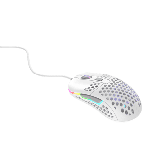 Xtrfy M42 RGB - White - Gaming Mus - Optisk - 6 knapper - Hvid med RGB-LED lys