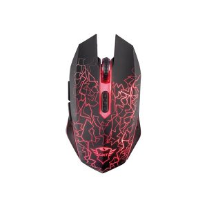 Trust GXT 107 Izza Wireless Gaming Mouse - Mus - Optisk - 6 knapper - Sort