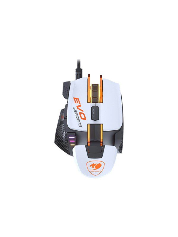 Cougar 700M EVO - White - Gaming Mus - Optisk - 8 knapper - Sort