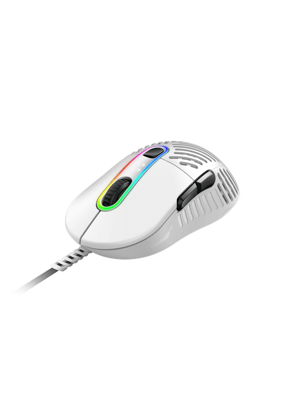 Mountain Makalu 67 - RGB Gaming mouse - White - Gaming Mus - Optisk - 6 knapper - Hvid med RGB-LED lys