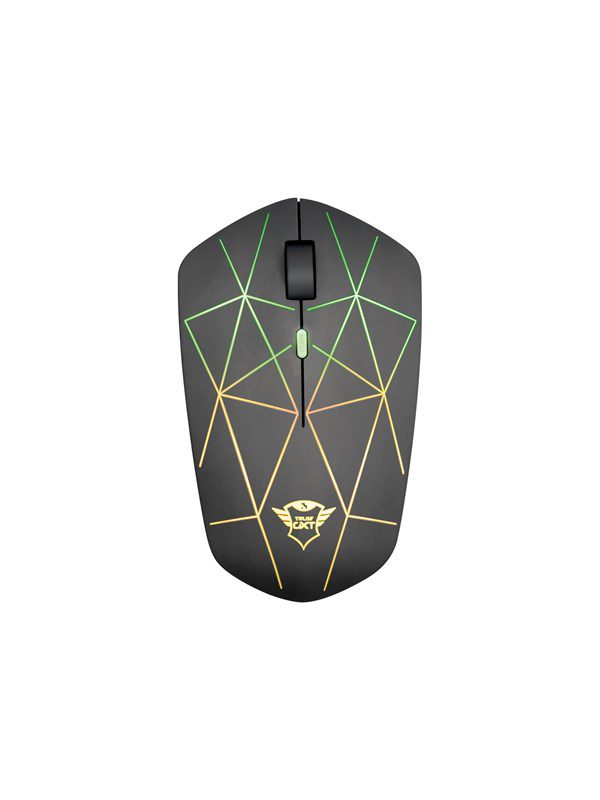 Trust GXT 117 Strike Wireless Gaming Mouse - Mus - Optisk - 6 knapper - Sort