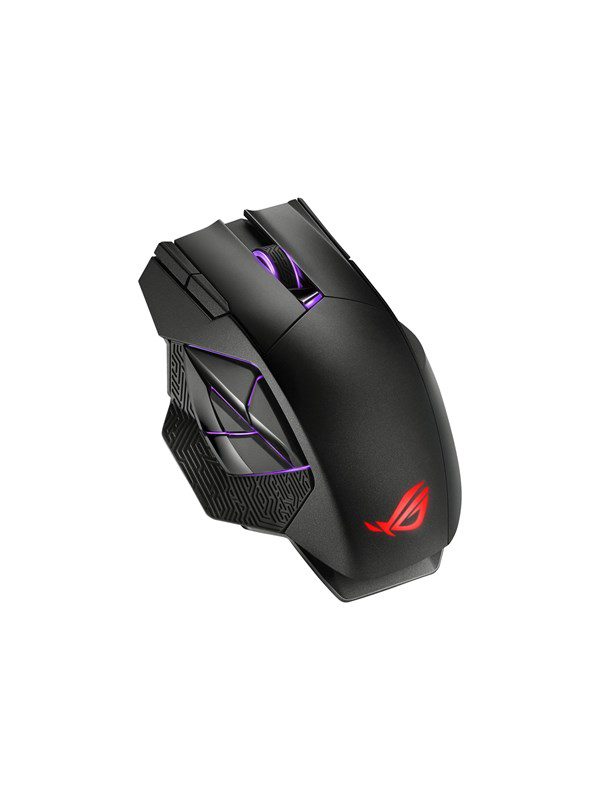 ASUS ROG Spatha X - Gaming Mus - Optisk - 12 knapper - Sort med RGB lys