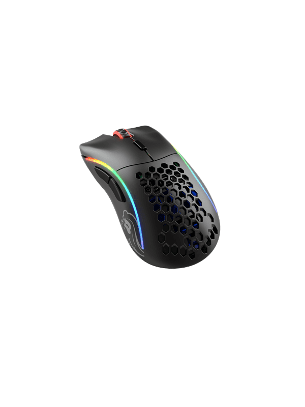 Glorious Model D Wireless - Matte Black - Gaming Mus - Optisk - 6 knapper - Sort med RGB lys