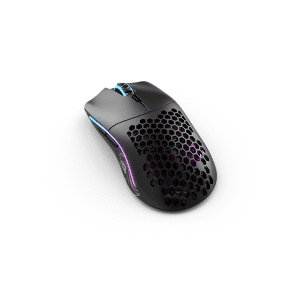 Glorious Model O- Wireless - Matte Black - Gaming Mus - Optisk - 6 knapper - Sort med RGB lys