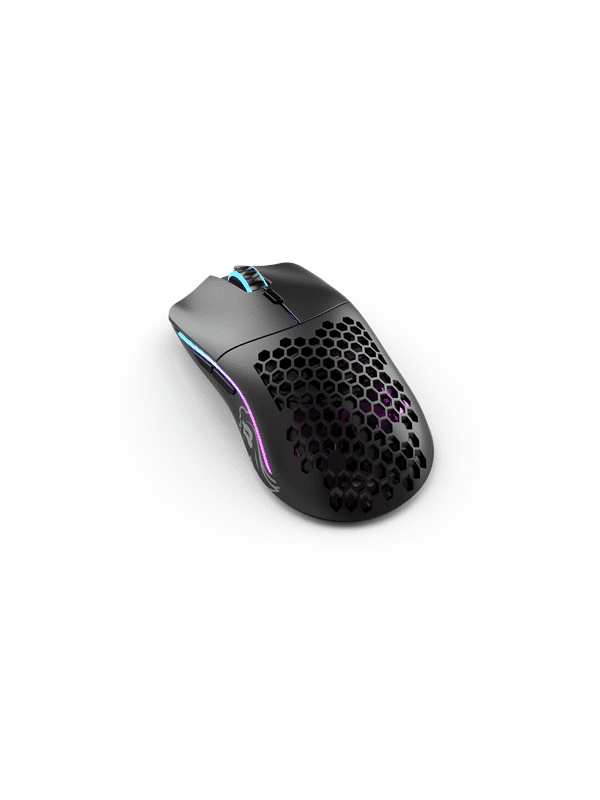 Glorious Model O- Wireless - Matte Black - Gaming Mus - Optisk - 6 knapper - Sort med RGB lys