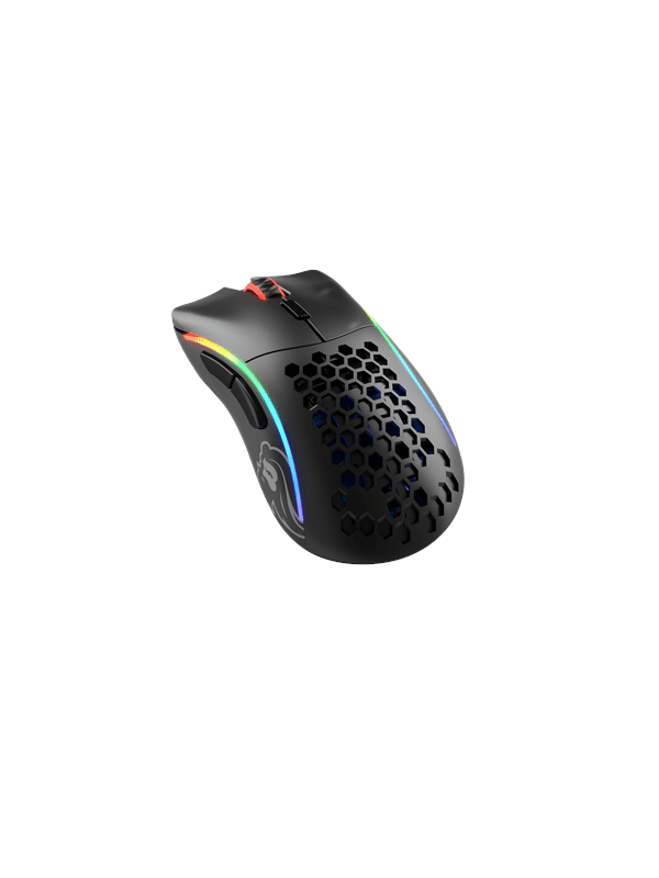Glorious Model D- Wireless - Matte Black - Gaming Mus - Optisk - 6 knapper - Sort med RGB lys