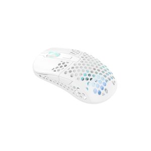 Xtrfy M42 Wireless RGB - White - Gaming Mus - Optisk - 6 knapper - Hvid med RGB-LED lys