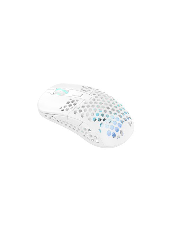 Xtrfy M42 Wireless RGB - White - Gaming Mus - Optisk - 6 knapper - Hvid med RGB-LED lys