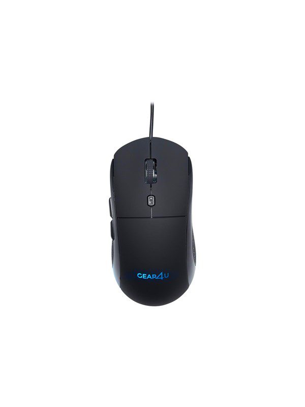 Gear4U Gaming - mouse - black - Mus - 5 knapper - Sort