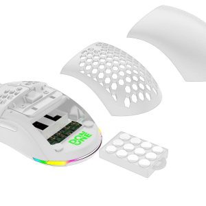 DON ONE - GM500 RGB Letvægts Gamingmus- HVID