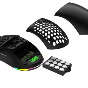 DON ONE - GM500 RGB Letvægts Gamingmus- SORT