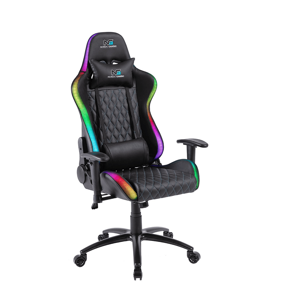 Nordic Gaming Blaster RGB Gaming Stol - PU Læder - Op til 120 KG