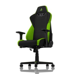 Nitro Concepts S300 Gaming Chair - Atomic Green Gamer Stol - Sort / Grøn - Stof - Op til 135 kg