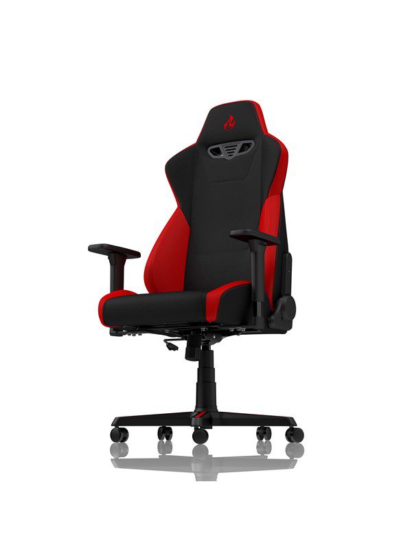 Nitro Concepts S300 Gaming Chair - Inferno Red Gamer Stol - Sort / Rød - Stof - Op til 135 kg