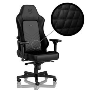 noblechairs HERO Gaming Chair - Black Gamer Stol - Sort - PU Læder - Op til 150 kg