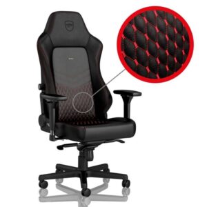 noblechairs HERO Gaming Chair - Black/Red Gamer Stol - Sort / Rød - PU Læder - Op til 150 kg