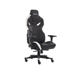 Sandberg Voodoo Gaming Chair Black/Whit Gamer Stol - PU Læder - Op til 150 kg