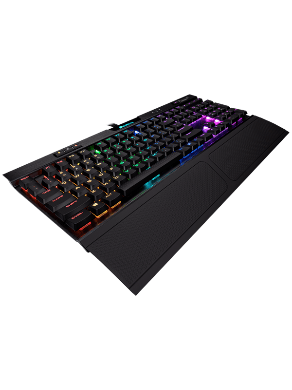 Corsair K70 MK.2 RGB RapidFire - Cherry Low Profile - DE - Gaming Tastatur - Tysk - Sort