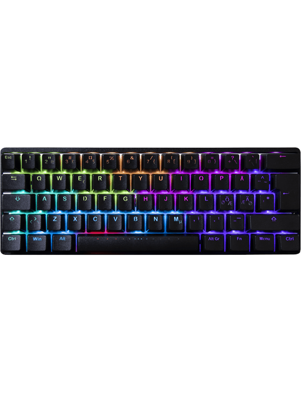 VORTEX RGB POK3R Cherry MX Red - Gaming Tastatur - Uden Numpad - Nordisk - Sort