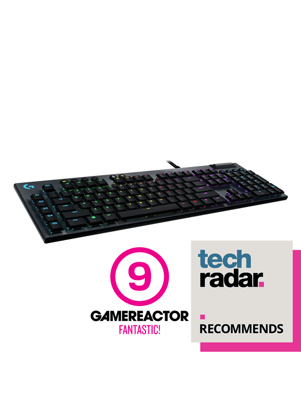 Logitech G815 LIGHTSYNC RGB GL Tactile - ND - Gaming Tastatur - Nordisk - Sort