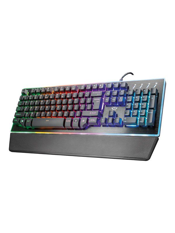 Trust Gaming GXT 860 Thura Semi-mechanical Keyboard - Tastatur - Nordisk - Sort