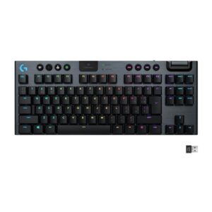 Logitech G915 TKL LIGHTSPEED Wireless GL Clicky - Gaming Tastatur - Uden Numpad - Nordisk - Sort
