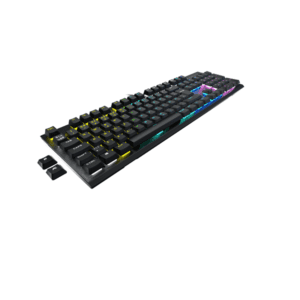 Corsair K60 RGB Pro - Cherry MX Speed Low Profile - Gaming Tastatur - Nordisk - Sort
