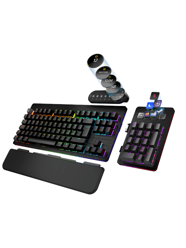 Mountain Everest Max - MX Red - Black - Gaming Tastatur - Nordisk - Sort