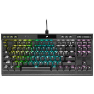 Corsair K70 RGB TKL Champion - MX Red - Gaming Tastatur - Uden Numpad - Engelsk - UK - Sort