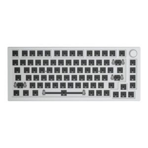 Glorious GMMK PRO 75% Barebone - ANSI - White Ice - Gaming Tastatur - Uden Numpad - Universal - Hvid