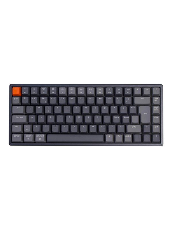 Keychron K2 V2 - Hot-swappable - Gateron Brown - Aluminium - Gaming Tastatur - Uden Numpad - Nordisk - Sort