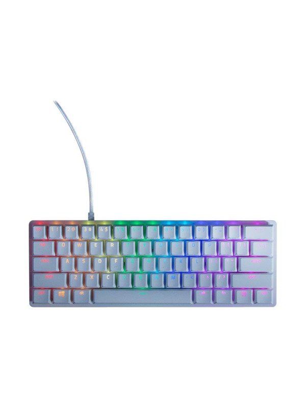 Razer Huntsman Mini Clicky - Mercury - US - Gaming Tastatur - Uden Numpad - Amerikansk engelsk - Hvid
