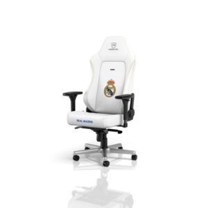 noblechairs HERO - Real Madrid Edition Gamer Stol - Hvid - PU Læder - Op til 150 kg