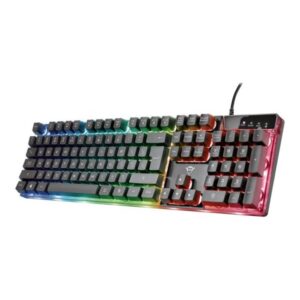 Trust GXT 835 Azor Illuminated Gaming - Tastatur - Nordisk - Sort